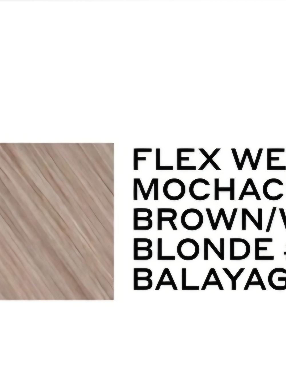 Bellami Flex Weft Mocha Brown/Blonde Balayage Hair